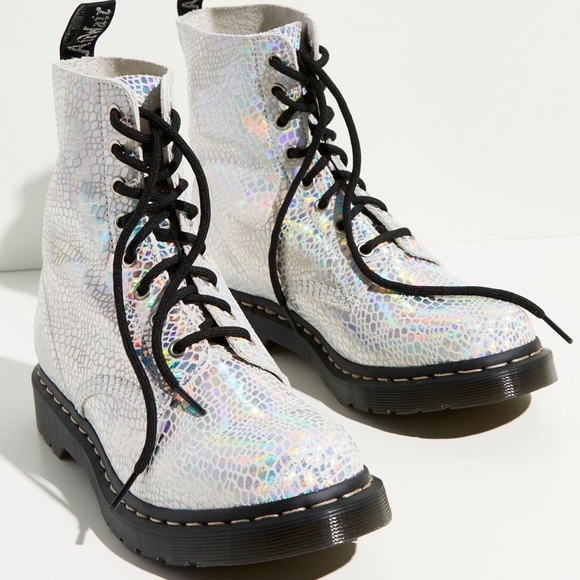 Dr. Marten 1460 Pascal Metallic Snake Boots - Picture 1 of 7